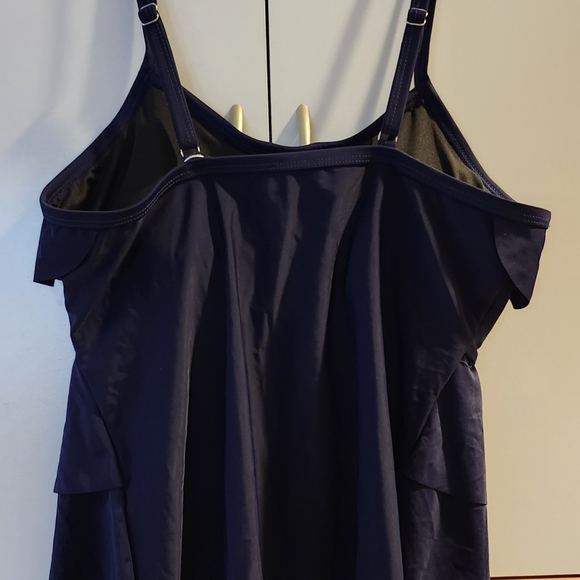 NWT B2PRITY- XL Tummy Control Tankini Swimsuit Top. Deep Blue,Adjustable Strap's - Picture 6 of 12